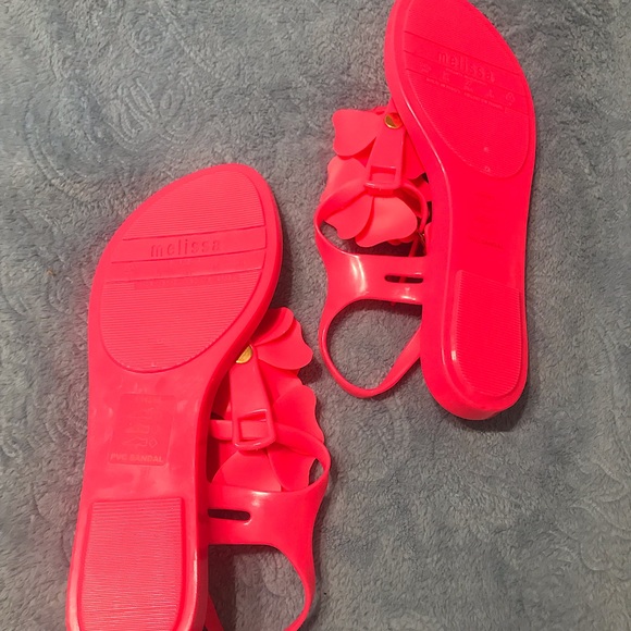 Melissa Solar Garden Neon Pink Sandals - Picture 2 of 6
